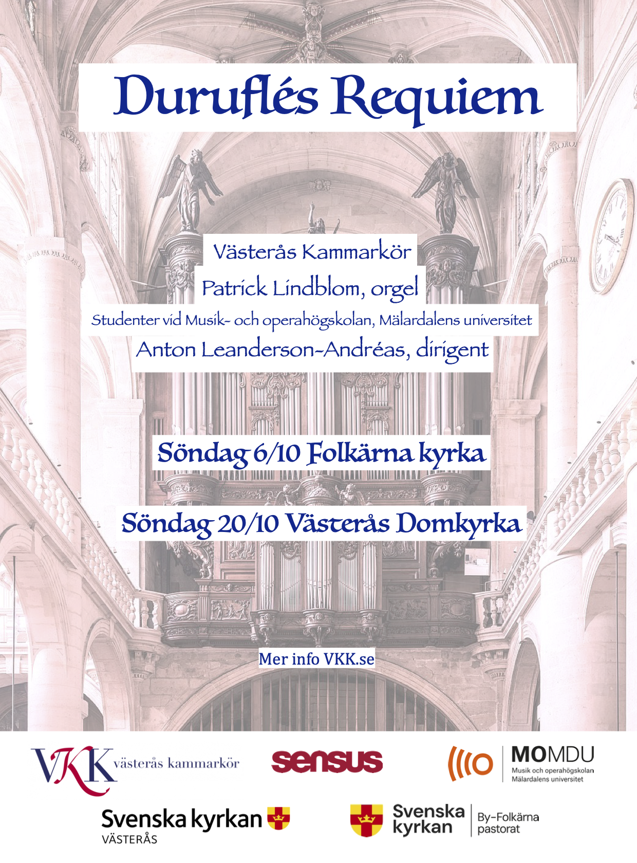 Duruflé Requiem, affisch (Folkärna &amp; Västerås) mindre